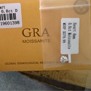 Moissanite Heart Necklace